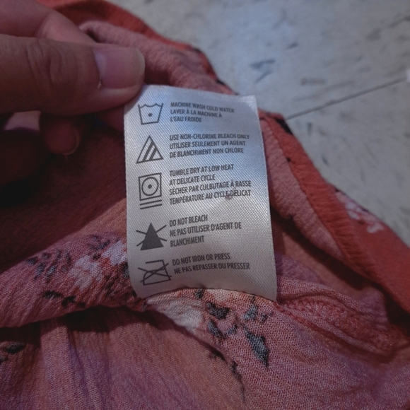 Denver Hayes | pink floral cute t shirt with front key hole tie up - Picture 13 of 14